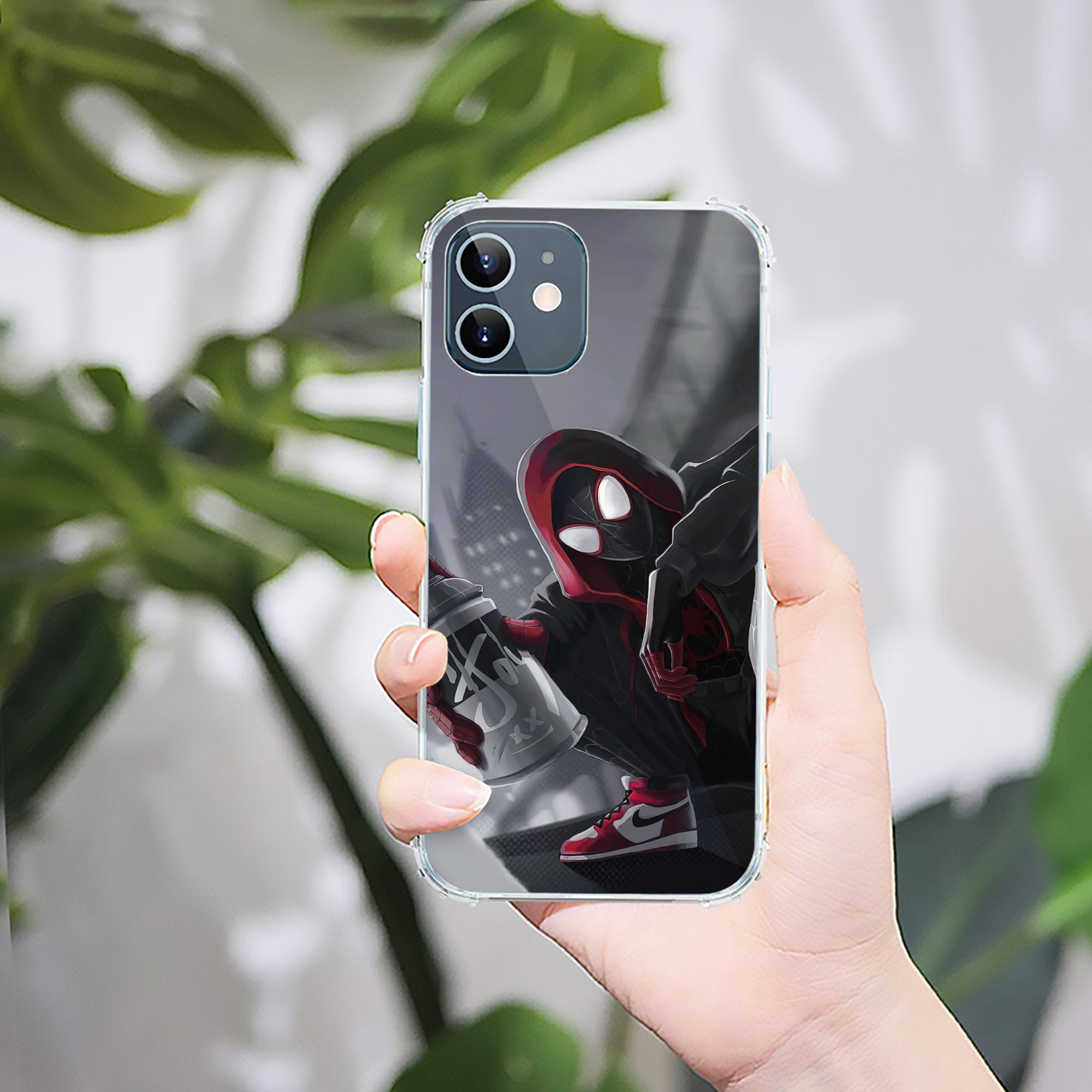 （画像用） Spider Man スパイダーマン 【iPhone 12シリーズ対応】透明スマホケース（クリアソフトケース）